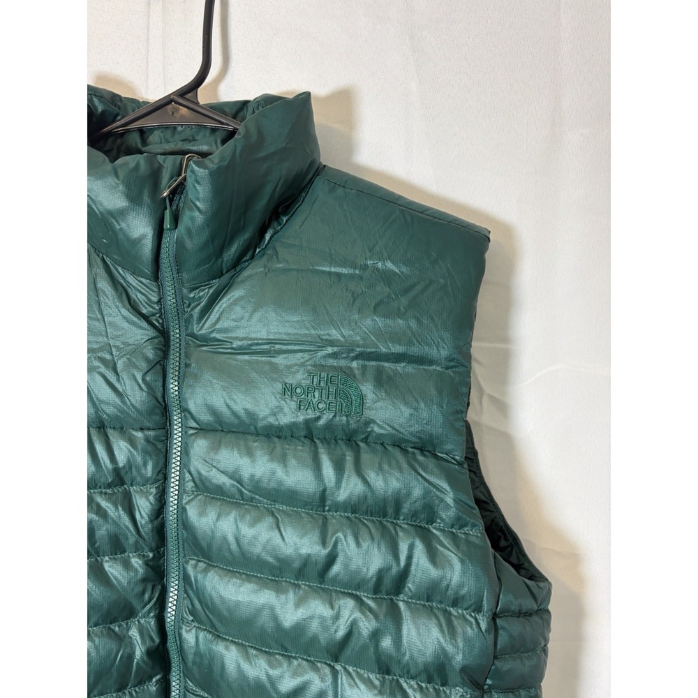 The North Face Puffer Vest Mens M Green 550 Down Insulated Quilted Gorpcore - Picture 3 of 15